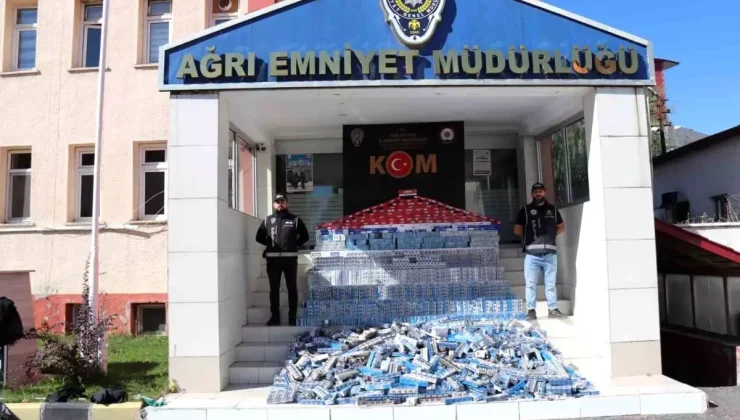 Ağrı’da Kaçak Sigara Operasyonu: 181 Bin Paket Ele Geçirildi